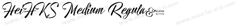 HeiHKS Medium Regula字体转换